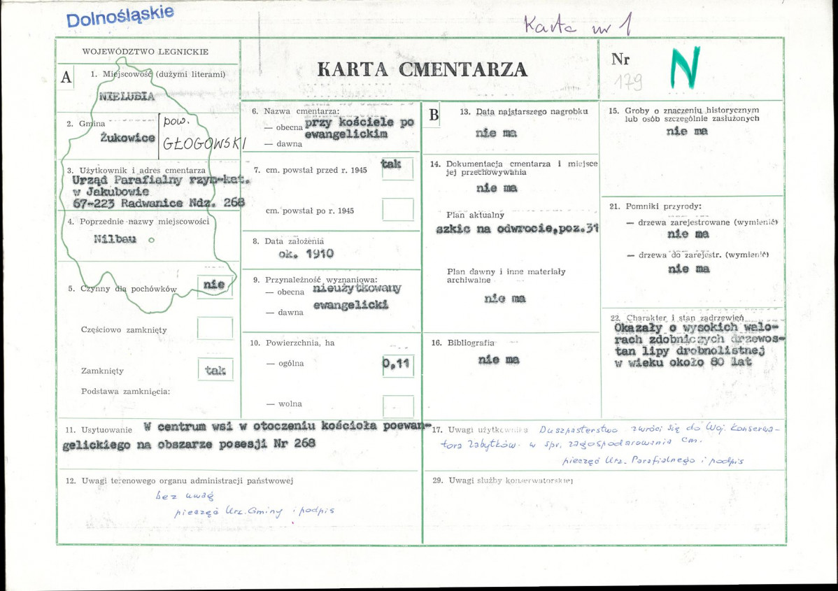Karta cmentarza, skan nr 1