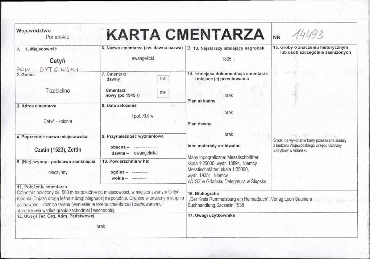 Karta cmentarza, skan nr 1