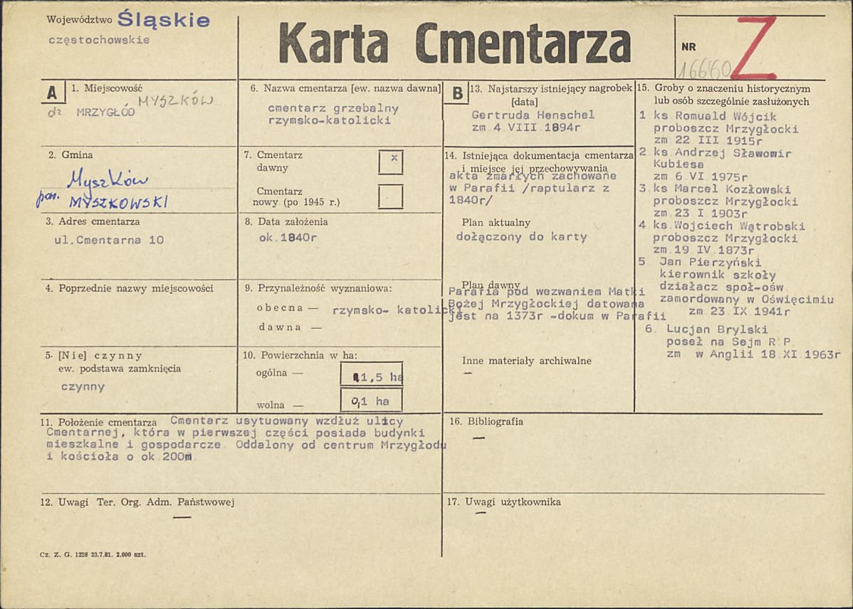 Karta cmentarza, skan nr 1