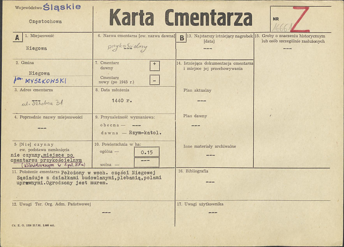 Karta cmentarza, skan nr 1