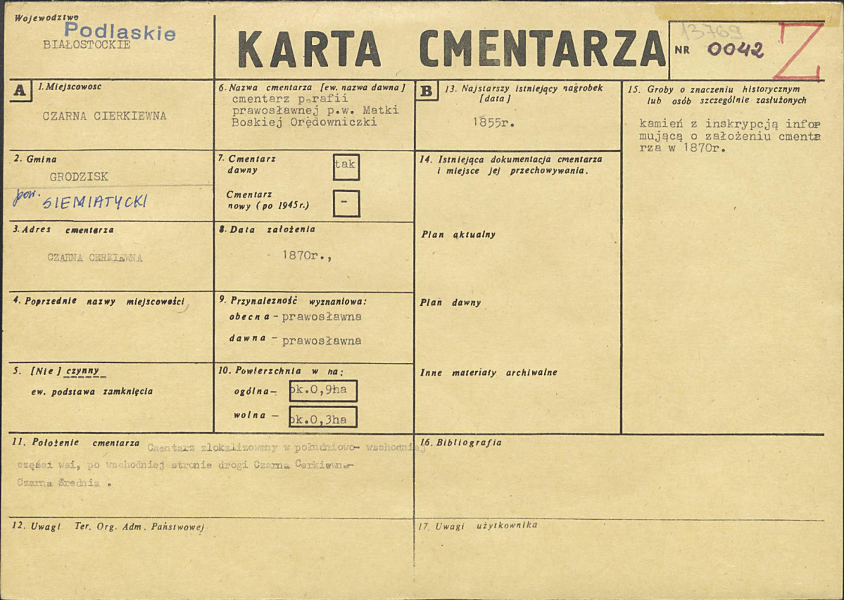 Karta cmentarza, skan nr 1