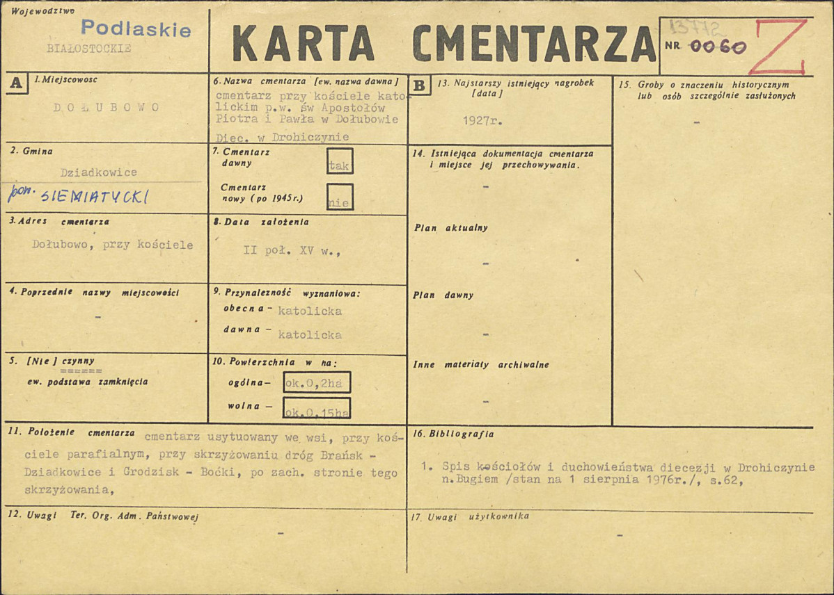 Karta cmentarza, skan nr 1