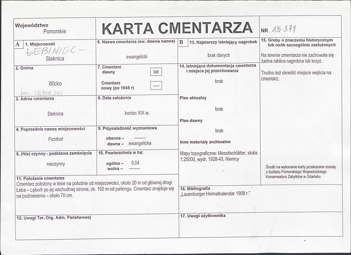 Karta cmentarza, skan nr 1