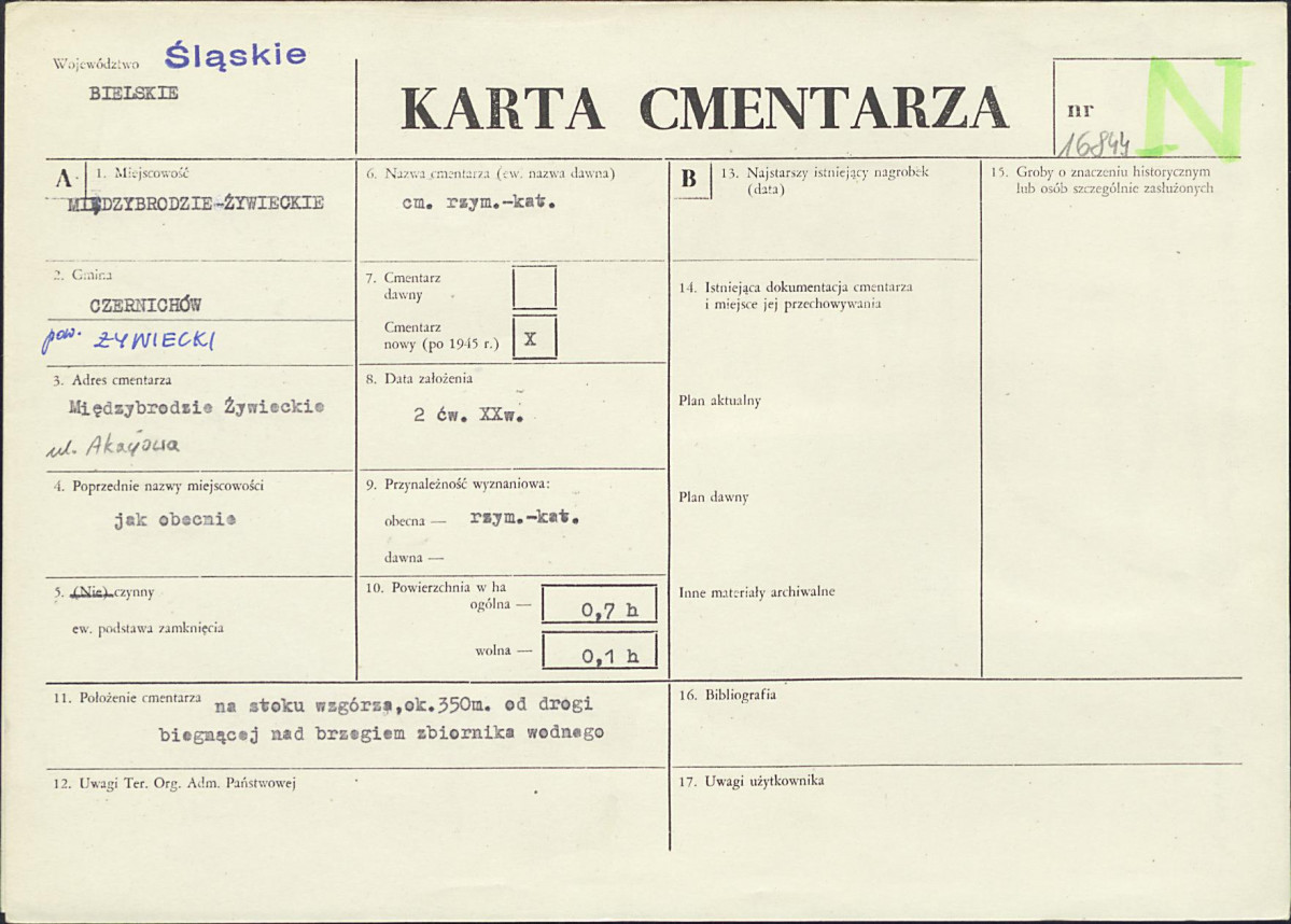 Karta cmentarza, skan nr 1