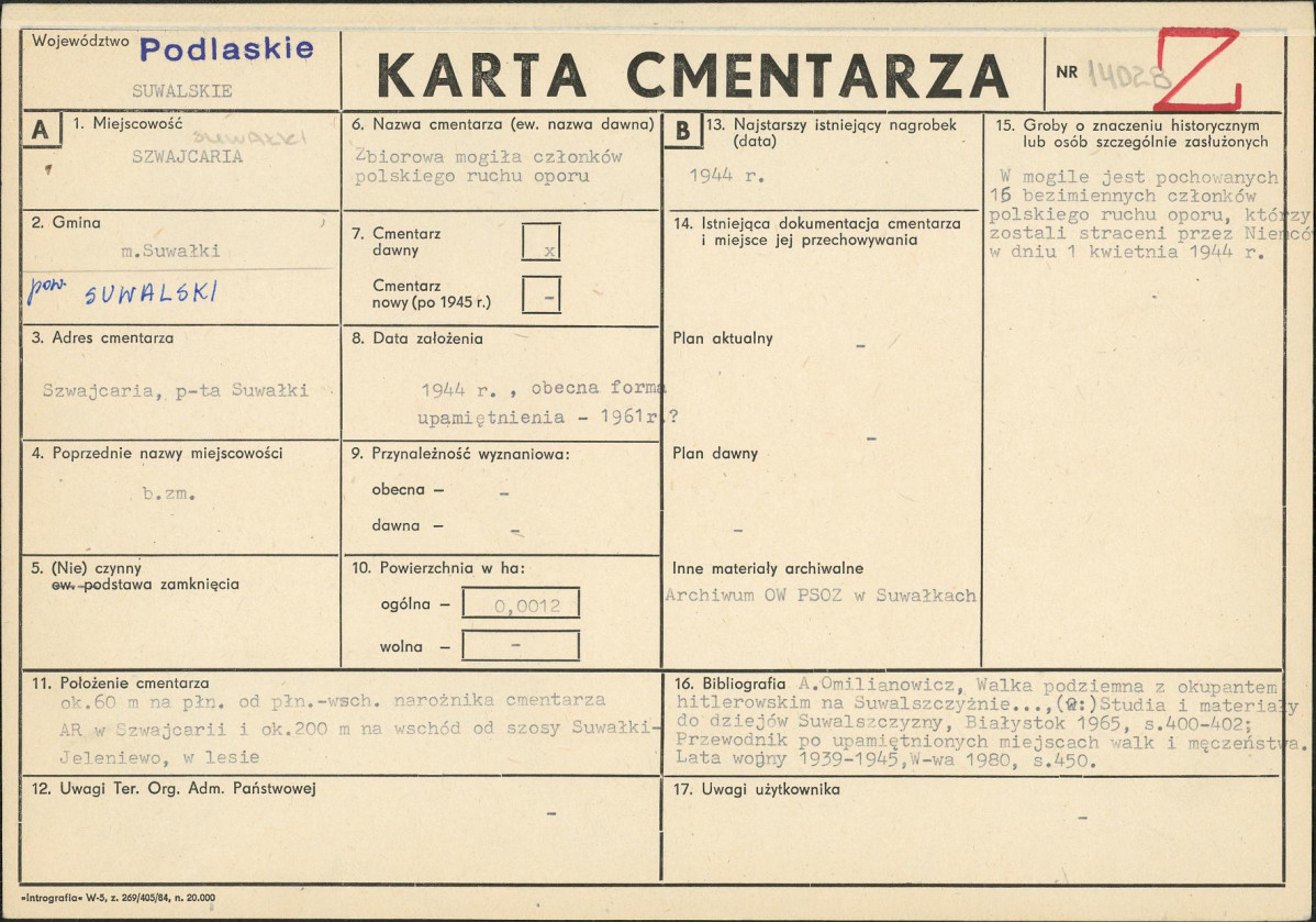 Karta cmentarza, skan nr 1