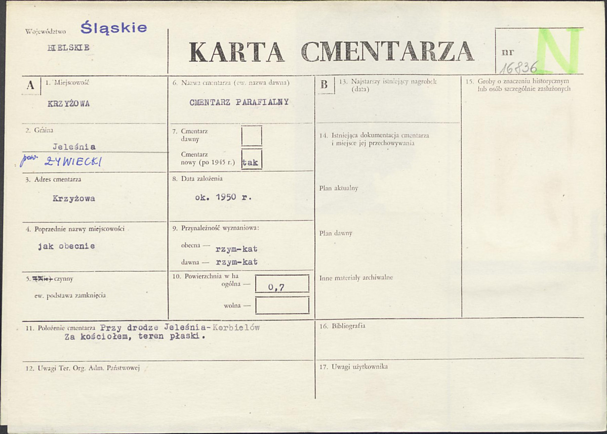 Karta cmentarza, skan nr 1