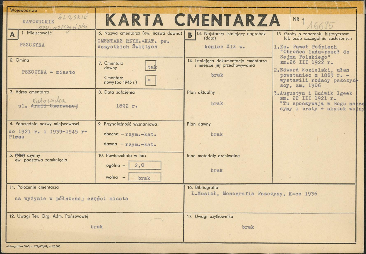 Karta cmentarza, skan nr 1