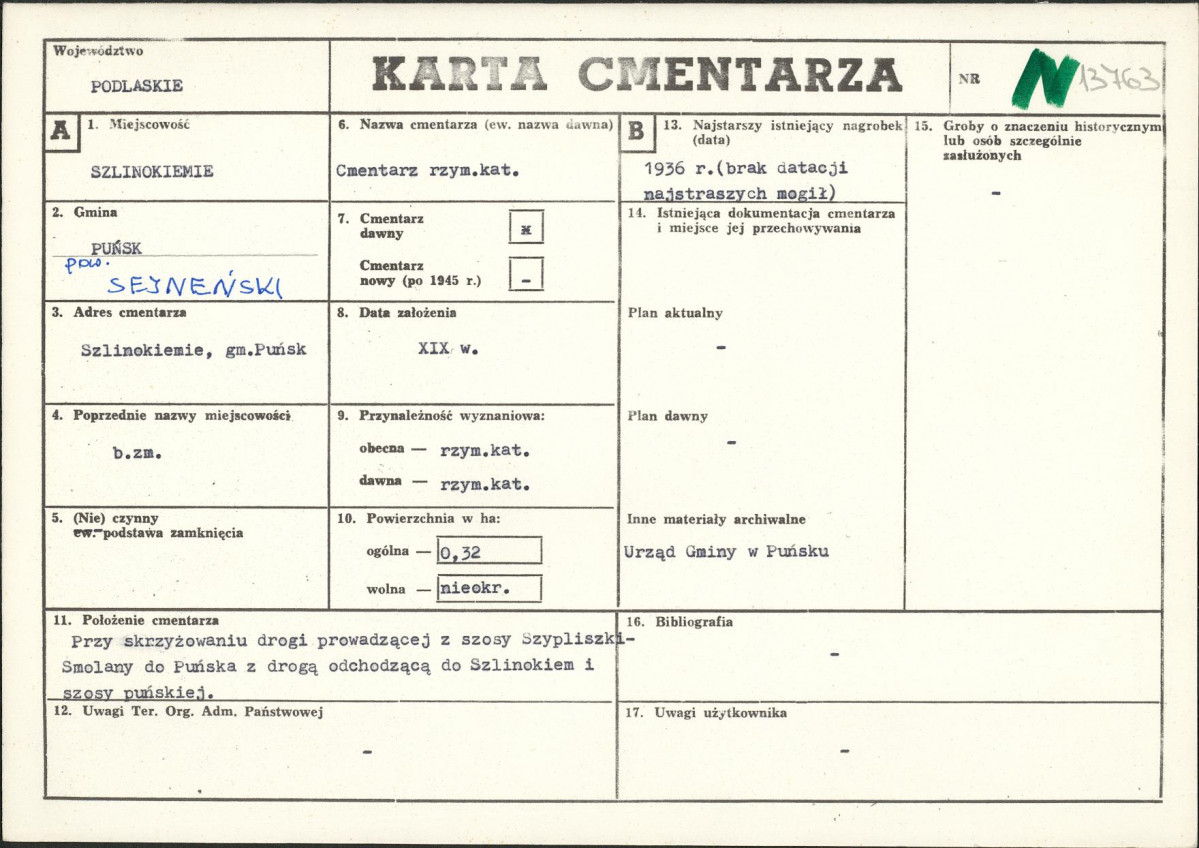 Karta cmentarza, skan nr 1