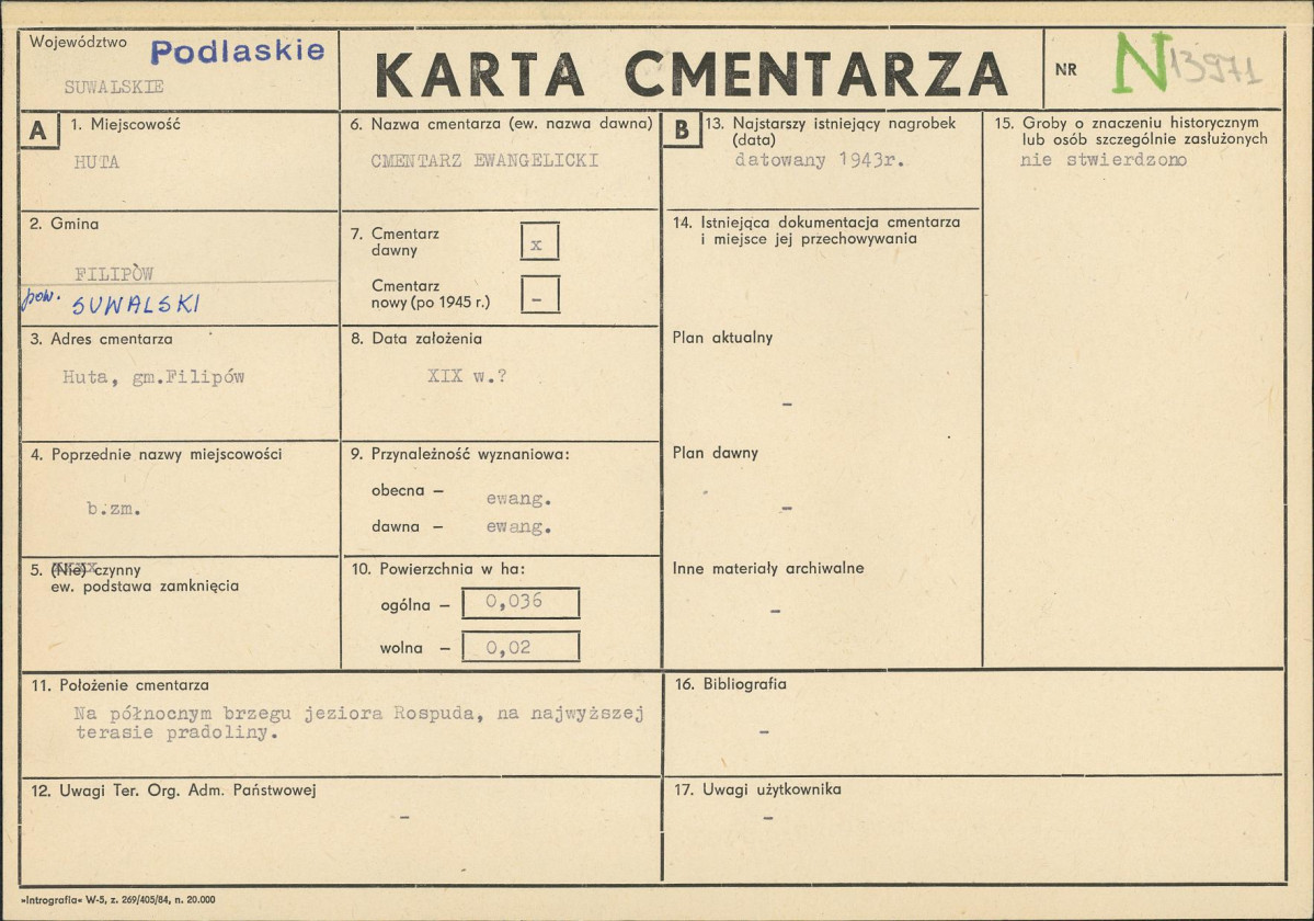 Karta cmentarza, skan nr 1
