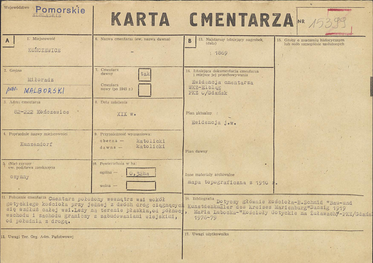 Karta cmentarza, skan nr 1