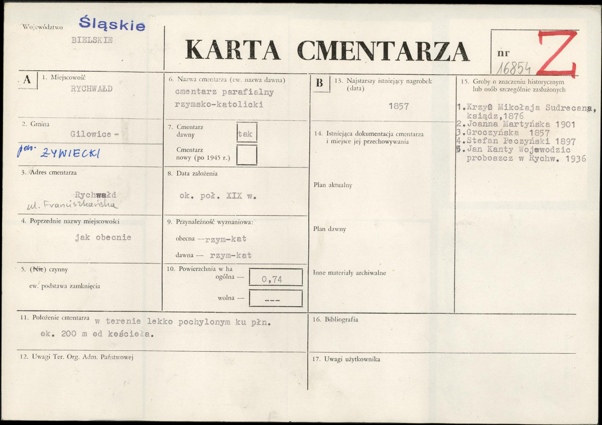 Karta cmentarza, skan nr 1
