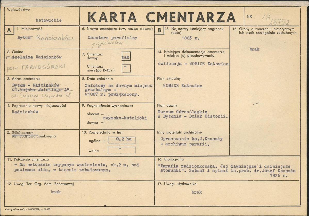 Karta cmentarza, skan nr 1