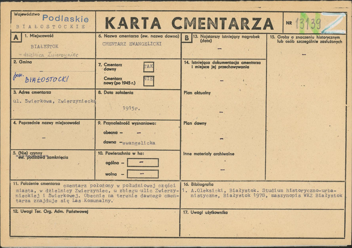 Karta cmentarza, skan nr 1