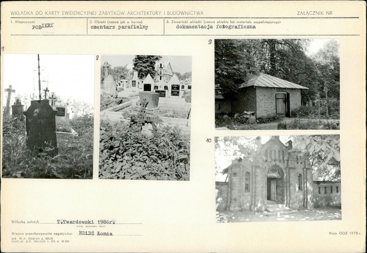 Karta cmentarza, skan nr 5
