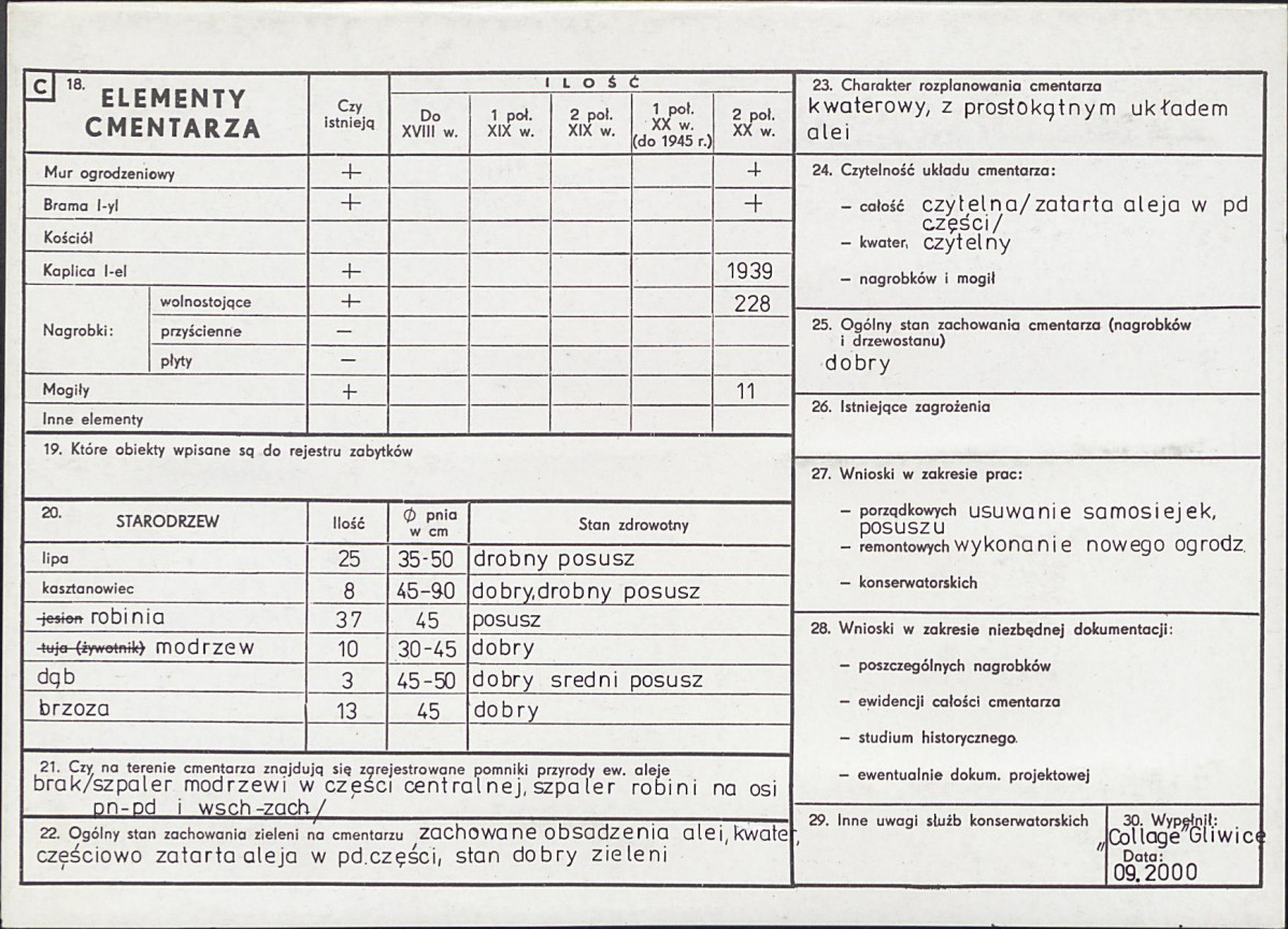 Karta cmentarza, skan nr 2