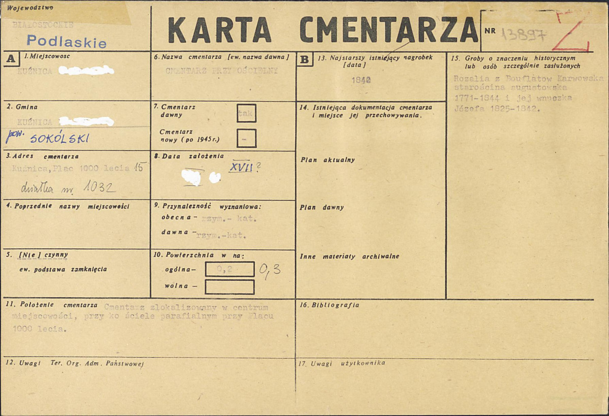 Karta cmentarza, skan nr 1
