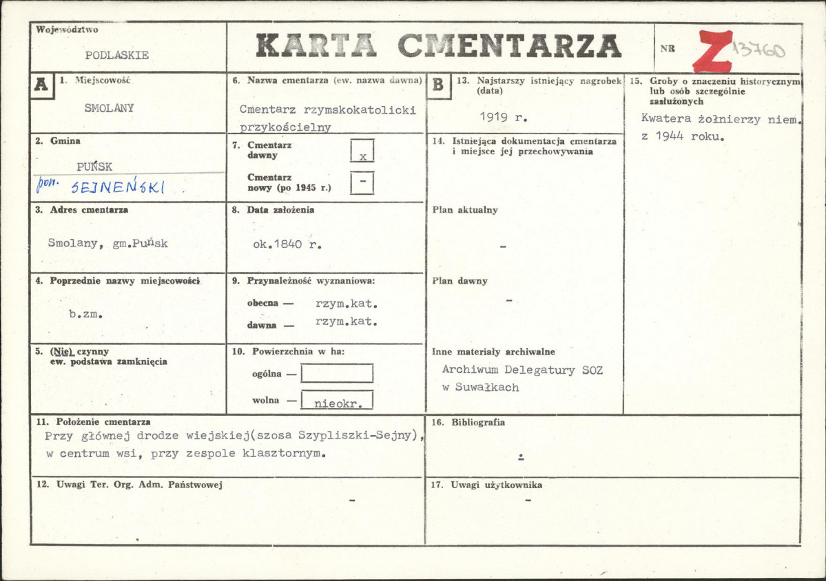 Karta cmentarza, skan nr 1