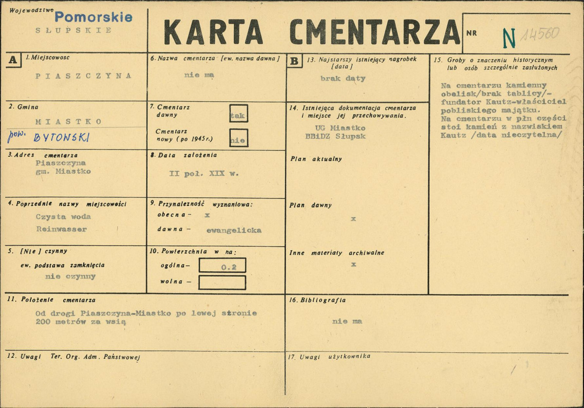Karta cmentarza, skan nr 1
