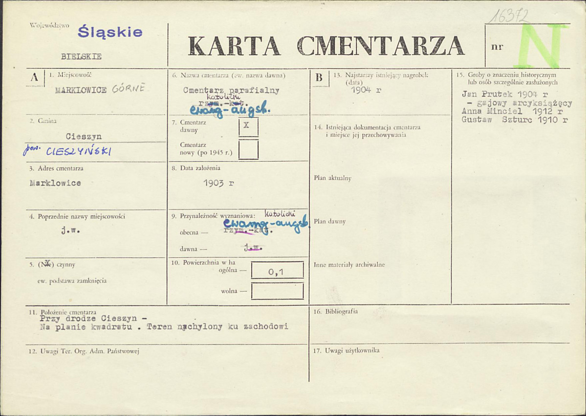 Karta cmentarza, skan nr 1