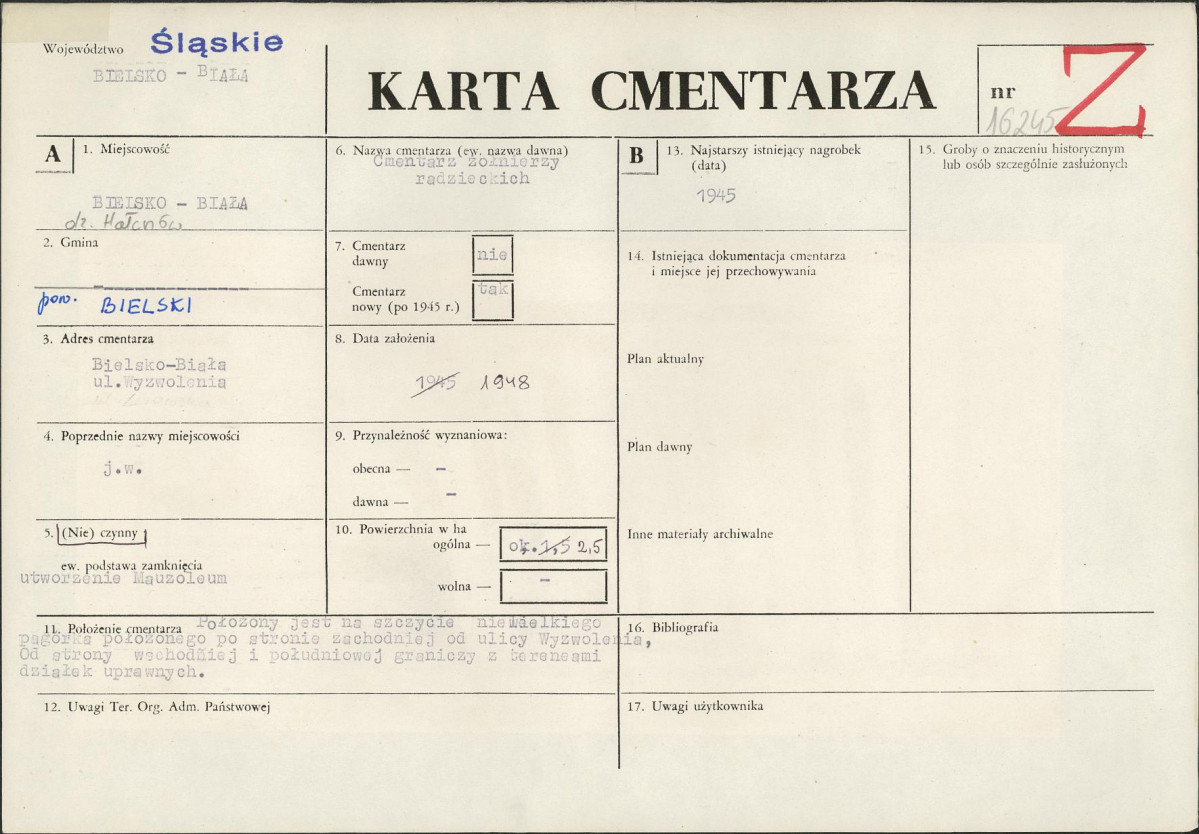 Karta cmentarza, skan nr 1