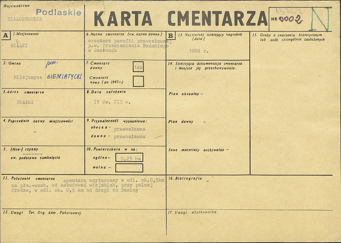 Karta cmentarza, skan nr 1