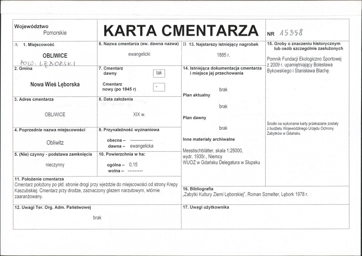 Karta cmentarza, skan nr 1