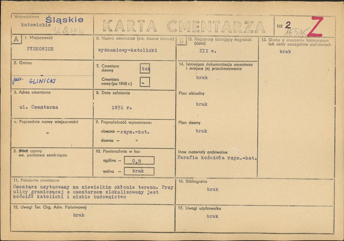 Karta cmentarza, skan nr 1