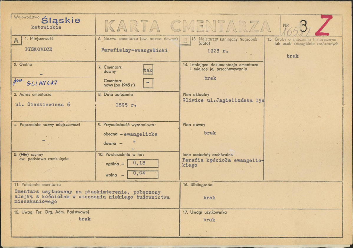 Karta cmentarza, skan nr 1