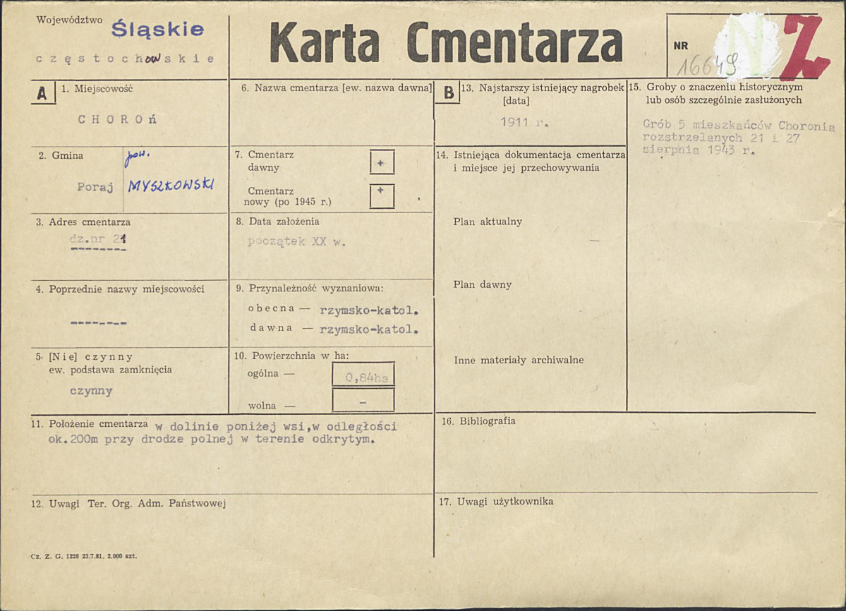 Karta cmentarza, skan nr 1
