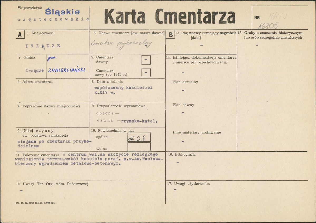 Karta cmentarza, skan nr 1