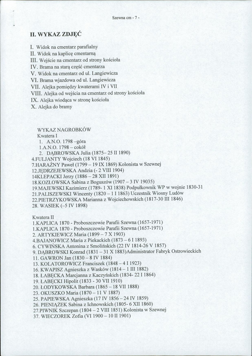 Karta cmentarza, skan nr 11
