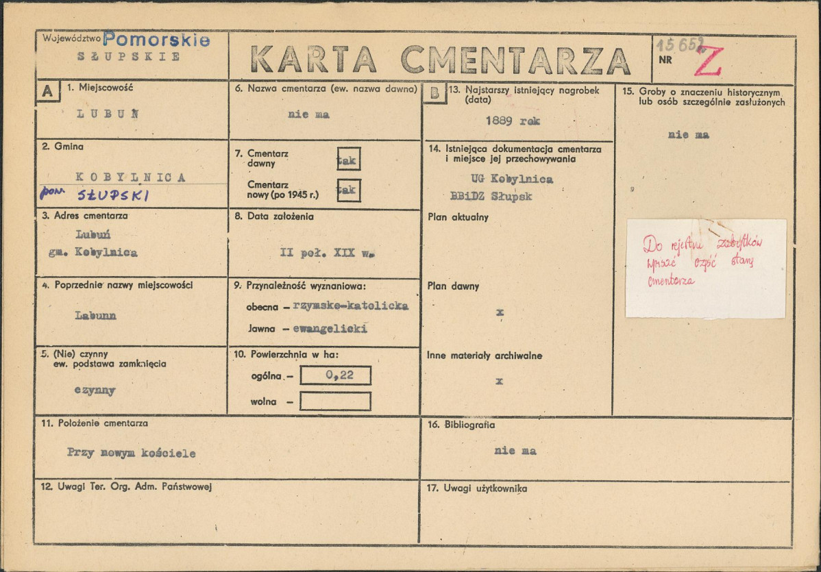 Karta cmentarza, skan nr 1