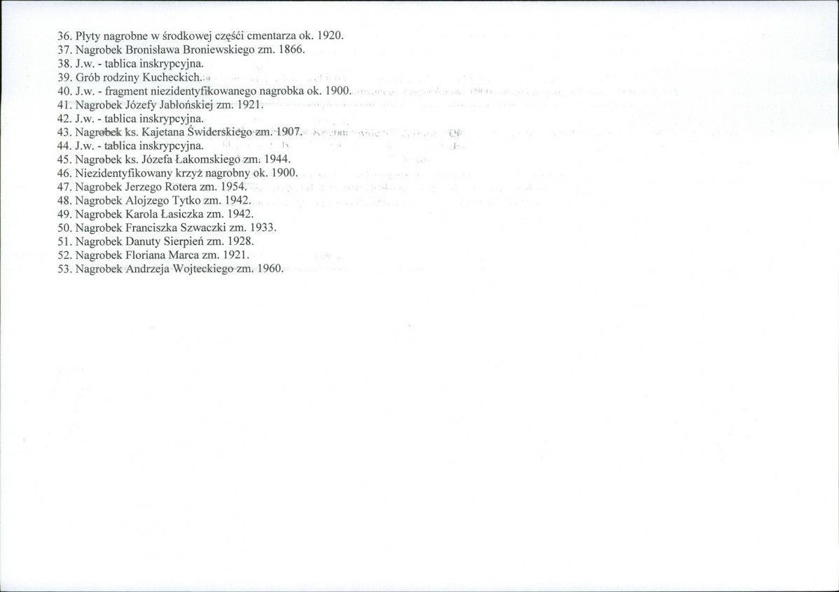Karta cmentarza, skan nr 7