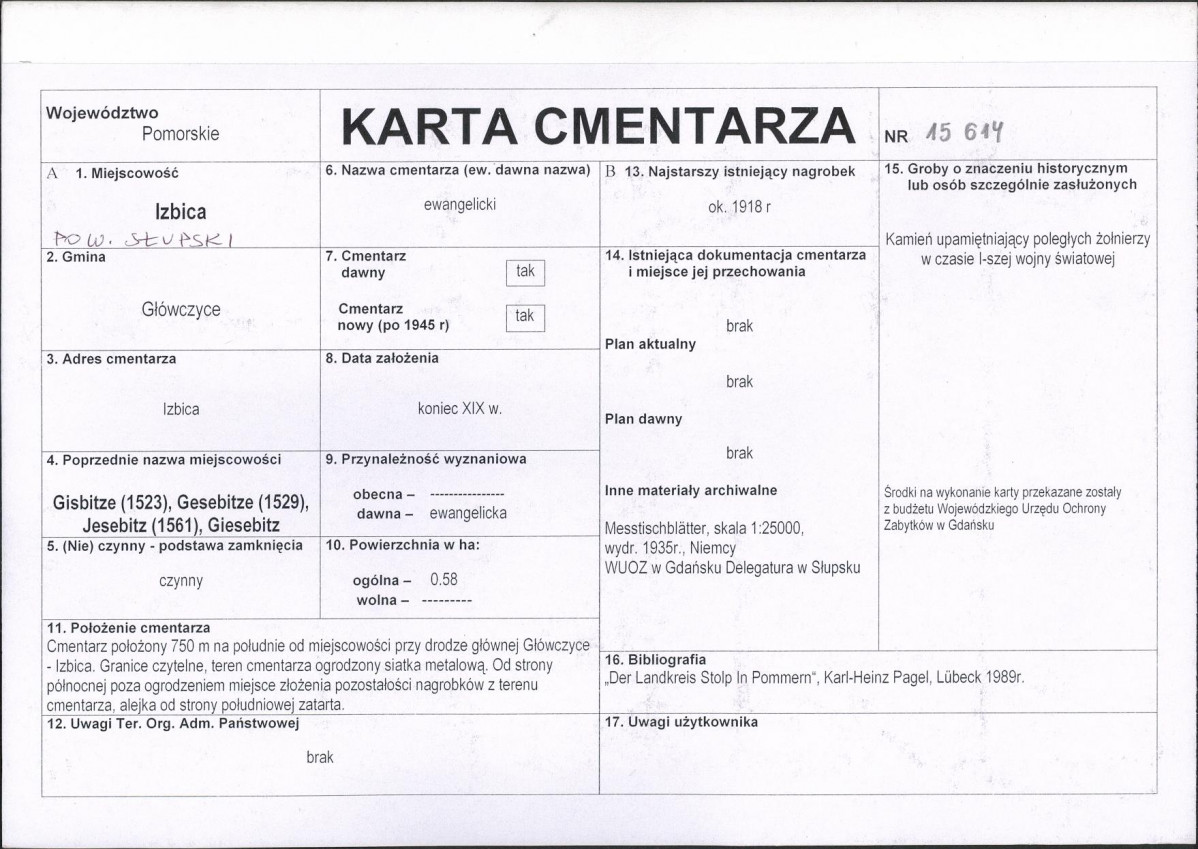 Karta cmentarza, skan nr 1