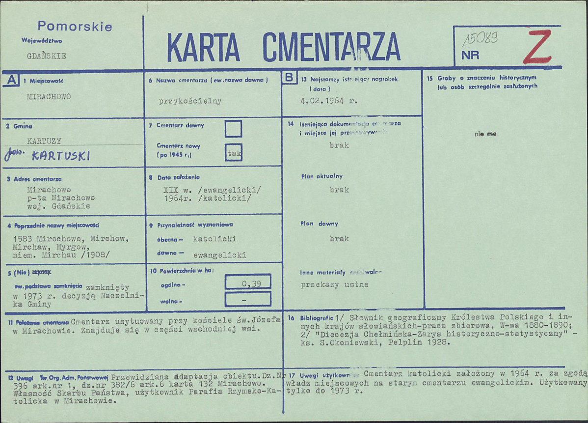 Karta cmentarza, skan nr 1