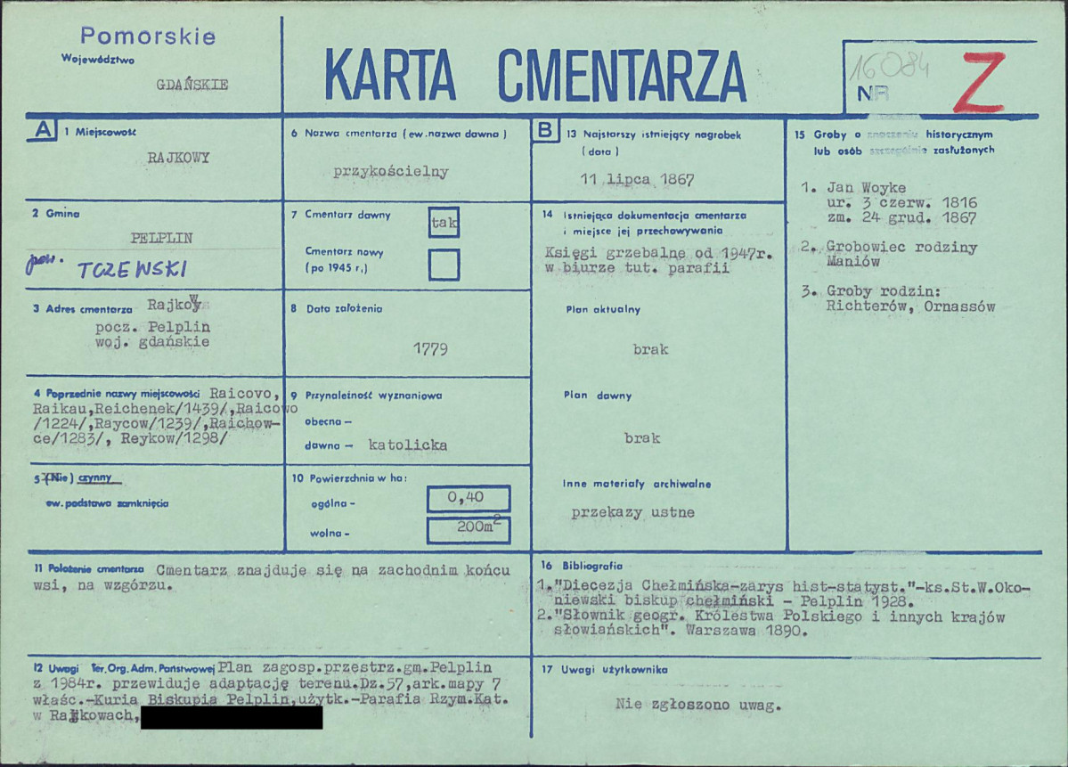 Karta cmentarza, skan nr 1