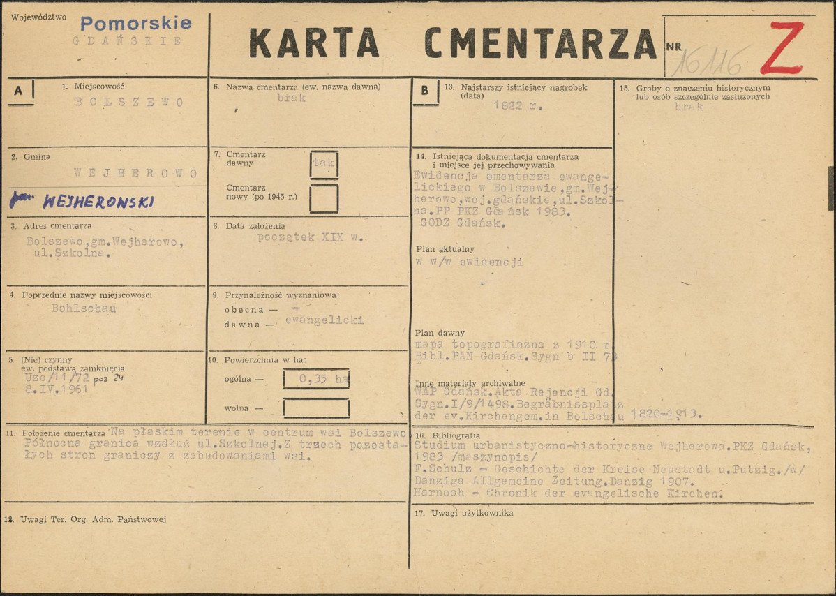 Karta cmentarza, skan nr 1