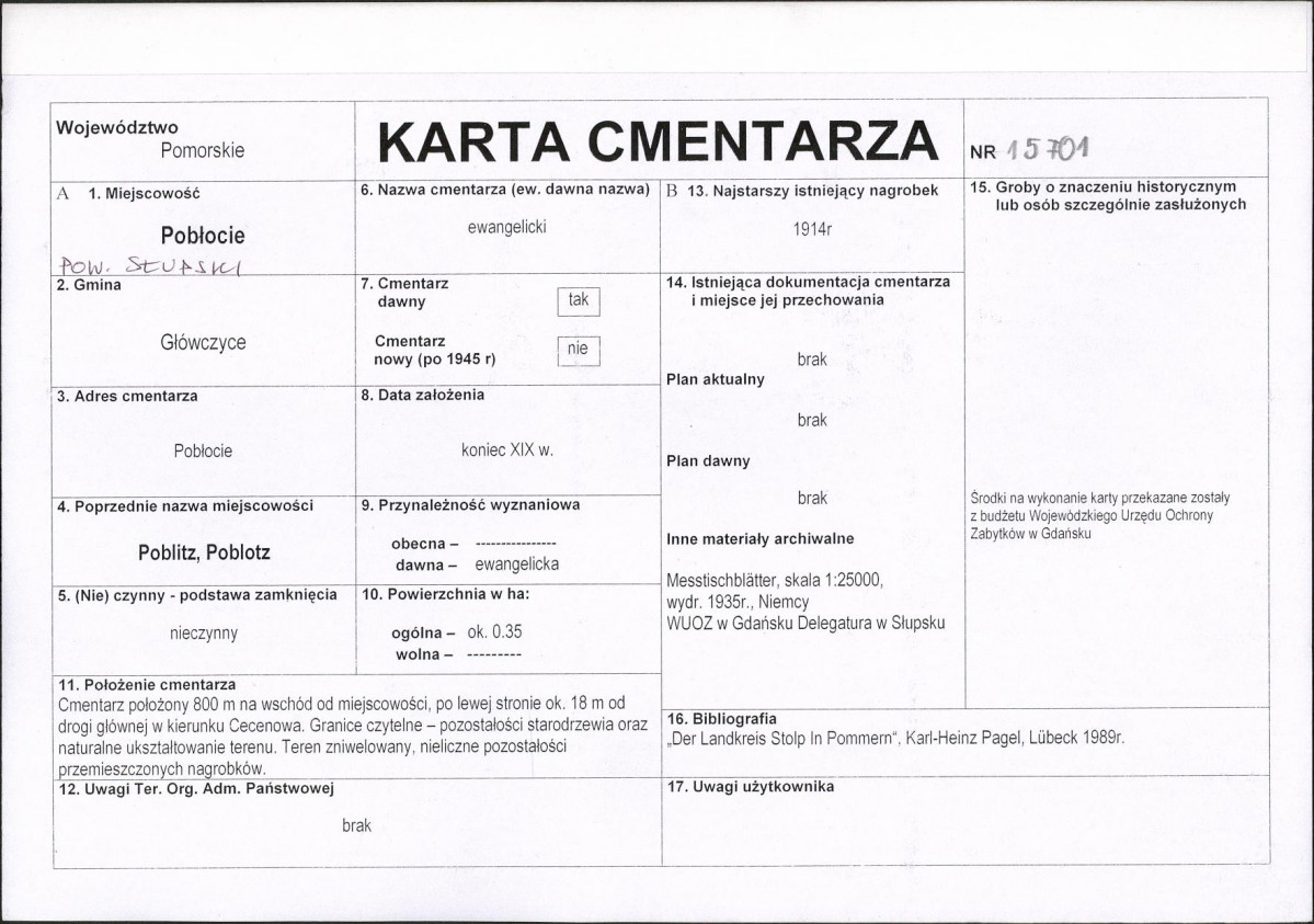 Karta cmentarza, skan nr 1