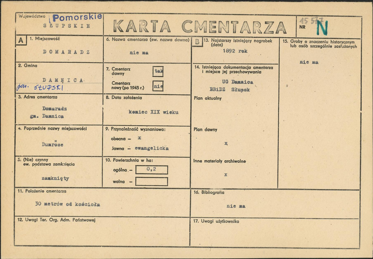 Karta cmentarza, skan nr 1