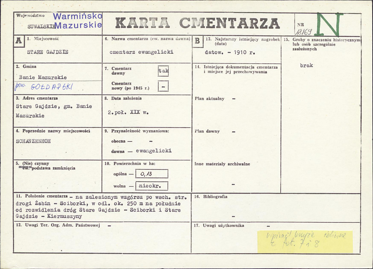 Karta cmentarza, skan nr 1