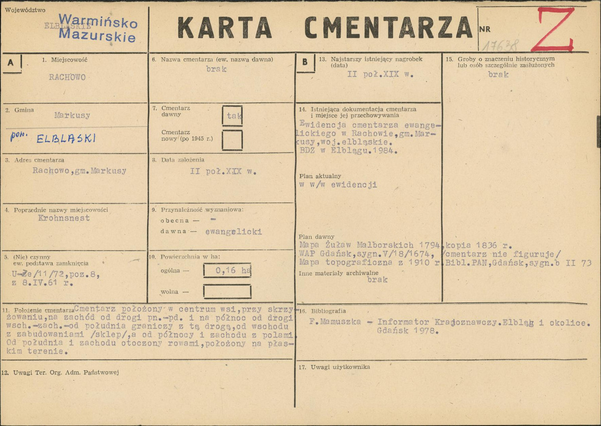 Karta cmentarza, skan nr 1