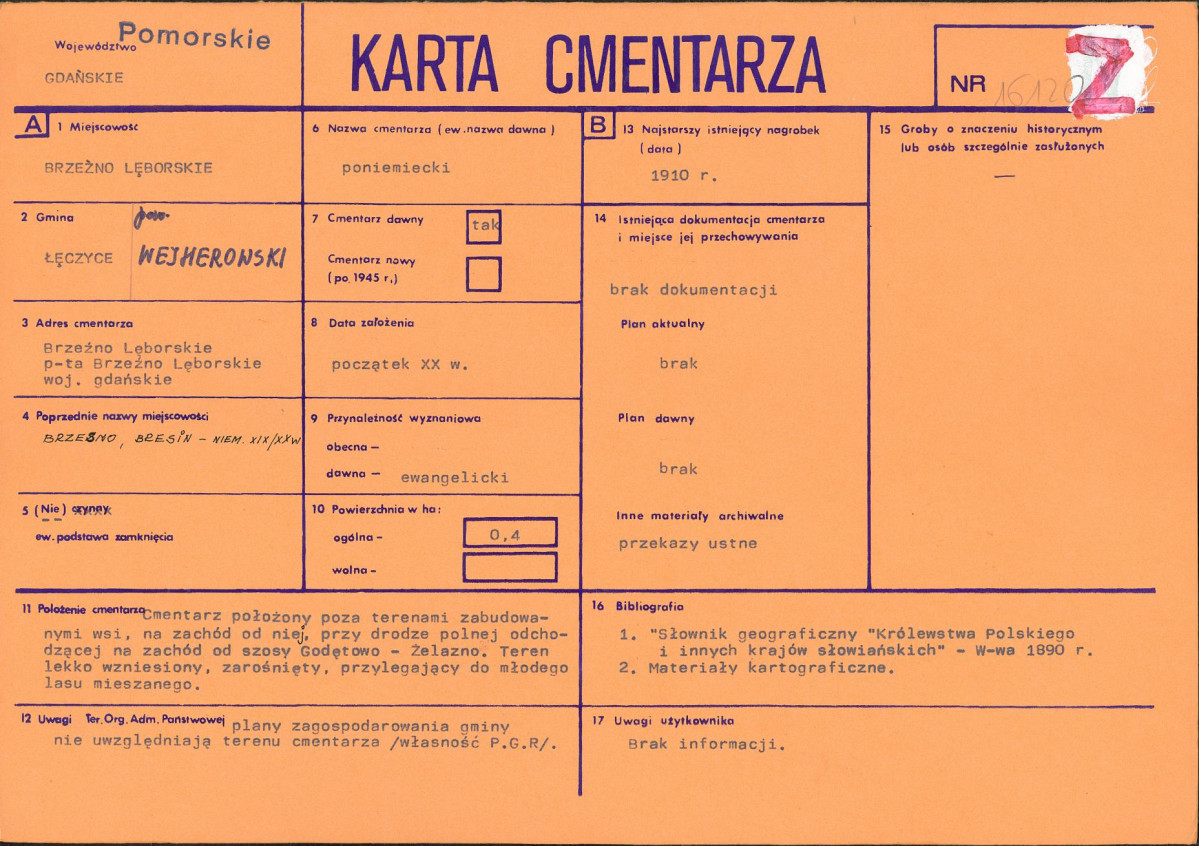 Karta cmentarza, skan nr 1