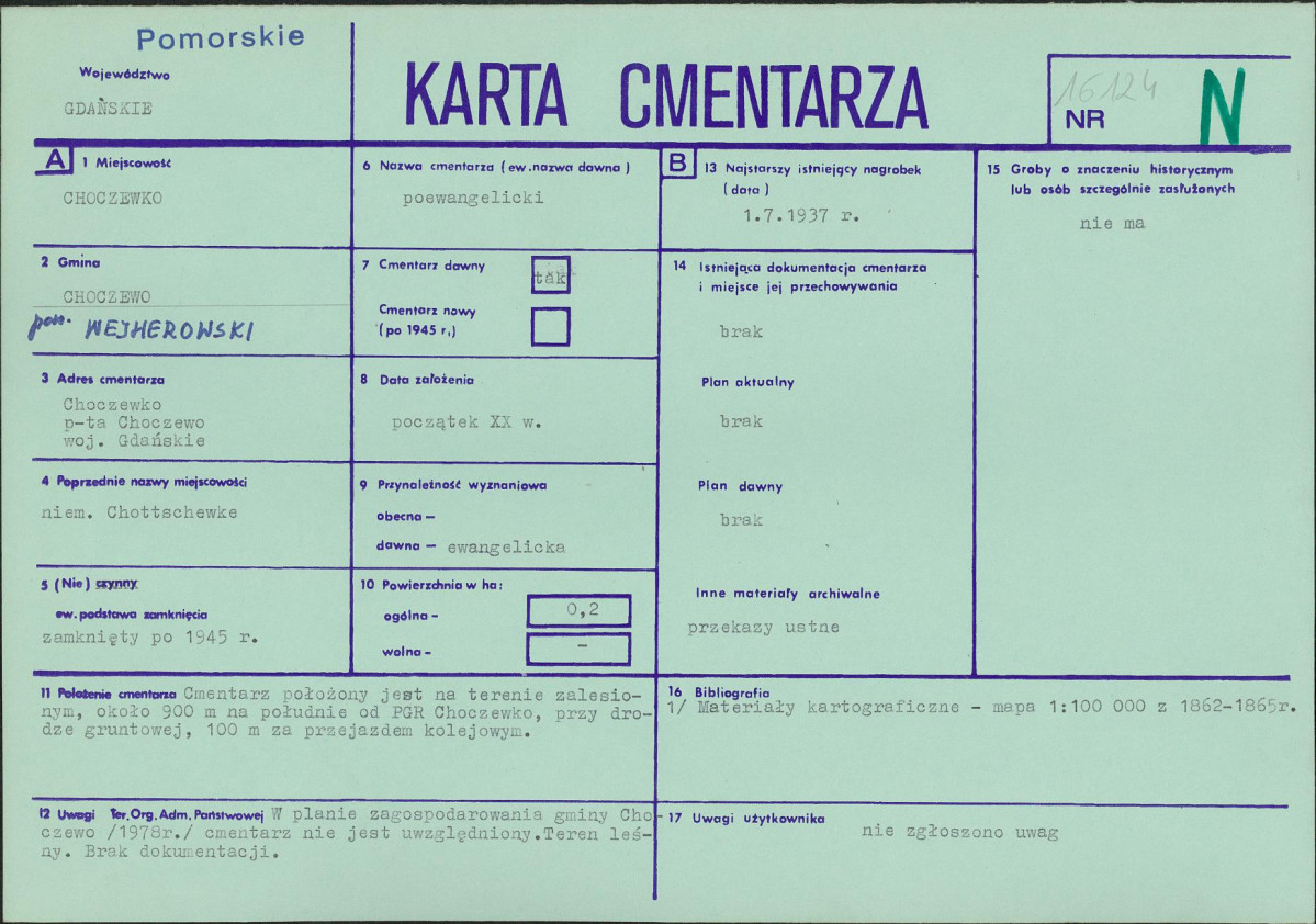 Karta cmentarza, skan nr 1