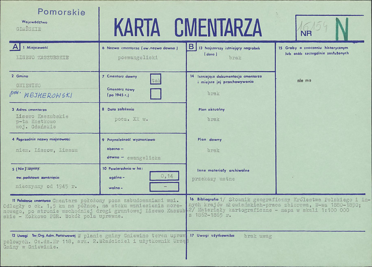Karta cmentarza, skan nr 1