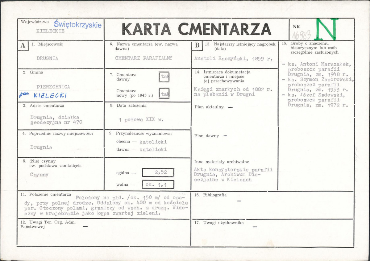 Karta cmentarza, skan nr 1