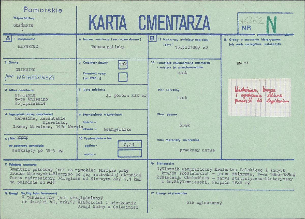 Karta cmentarza, skan nr 1