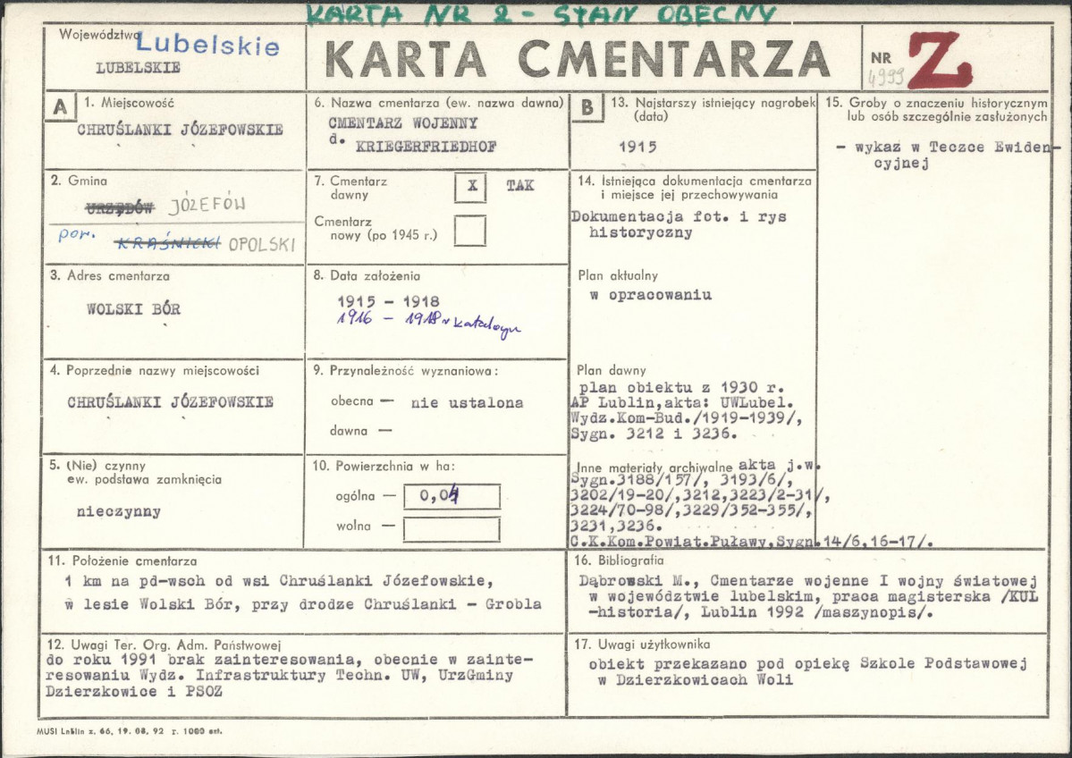 Karta cmentarza, skan nr 1