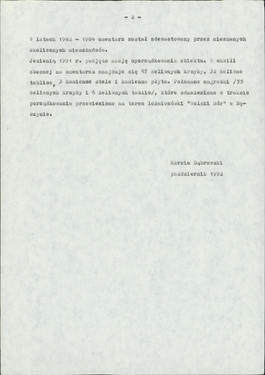Karta cmentarza, skan nr 6