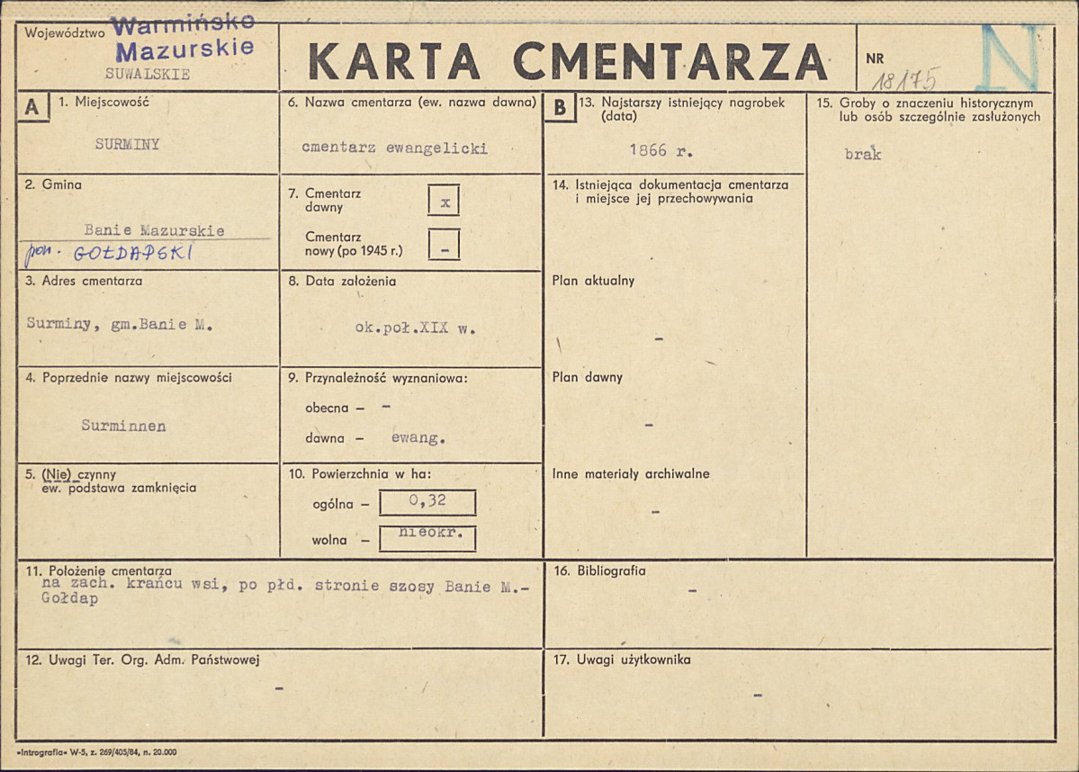 Karta cmentarza, skan nr 1