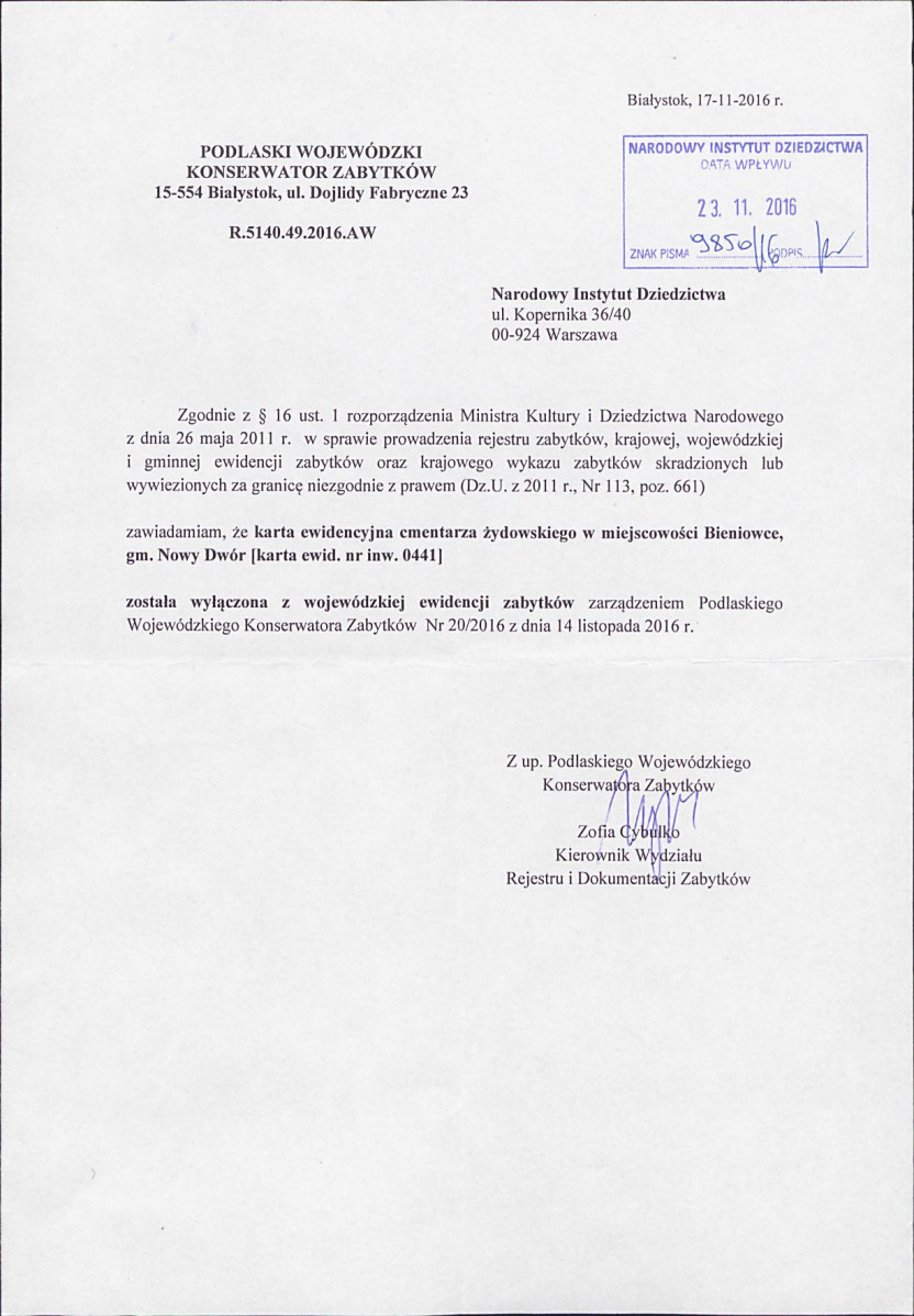 Karta cmentarza, skan nr 5